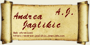Andrea Jaglikić vizit kartica